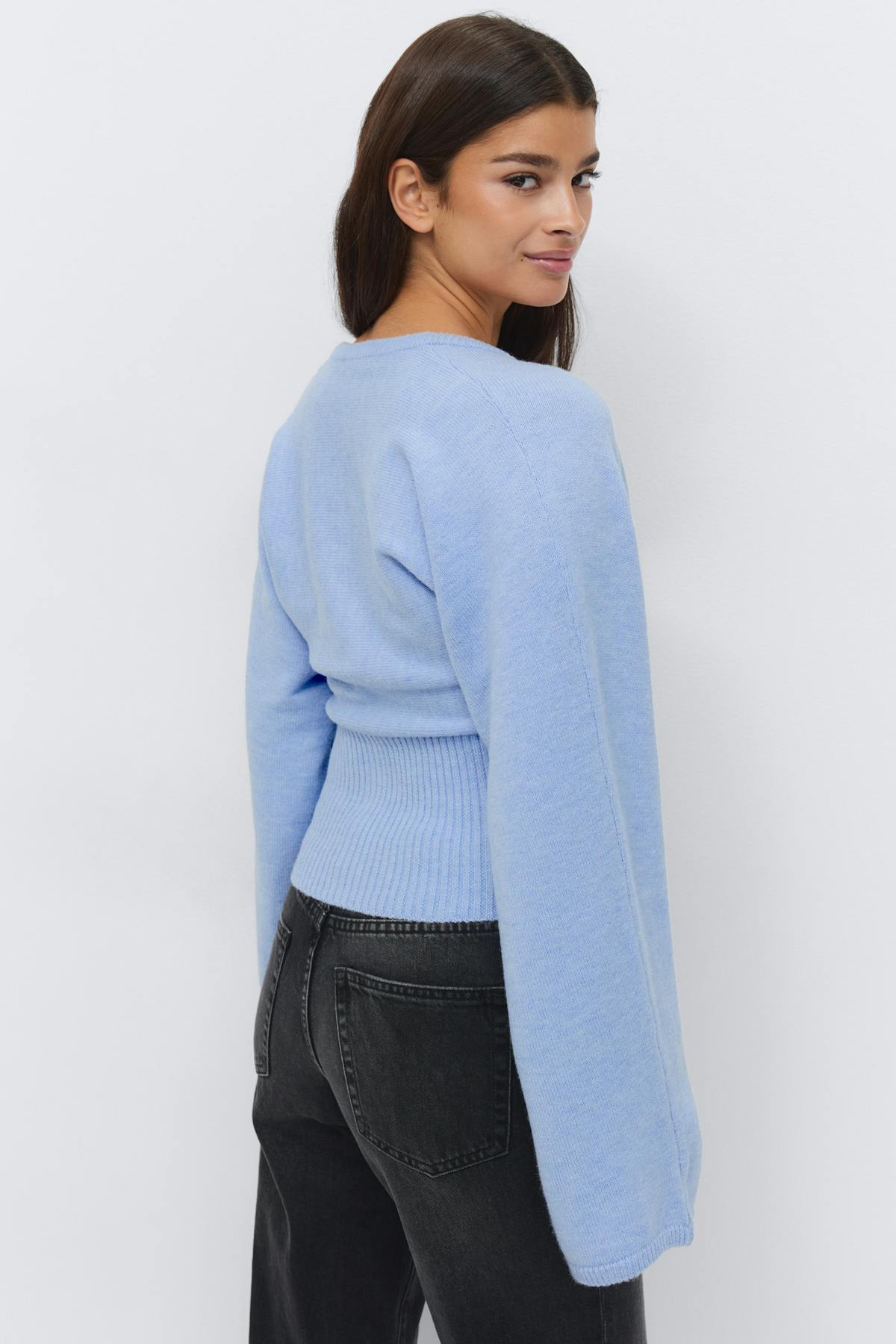 Fitted waist knitted cardigan - Lint