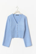 Fitted waist knitted cardigan - Lint