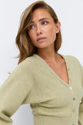 Fitted waist knitted cardigan - Pure c