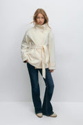 y felt jacket - Antique white