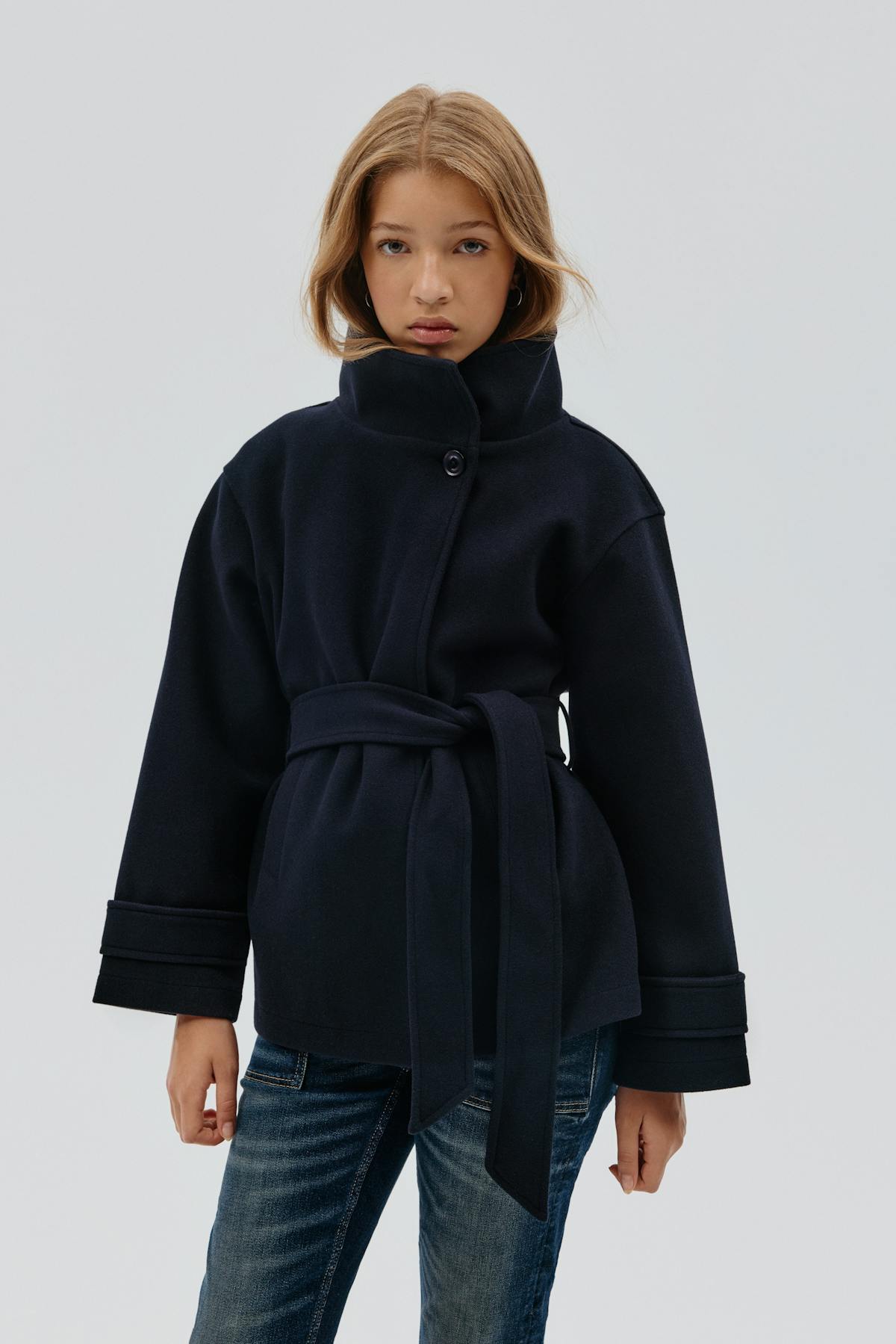 Y felt jacket - Navy blazer