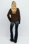 Embroidery jeans - Bleu foncé