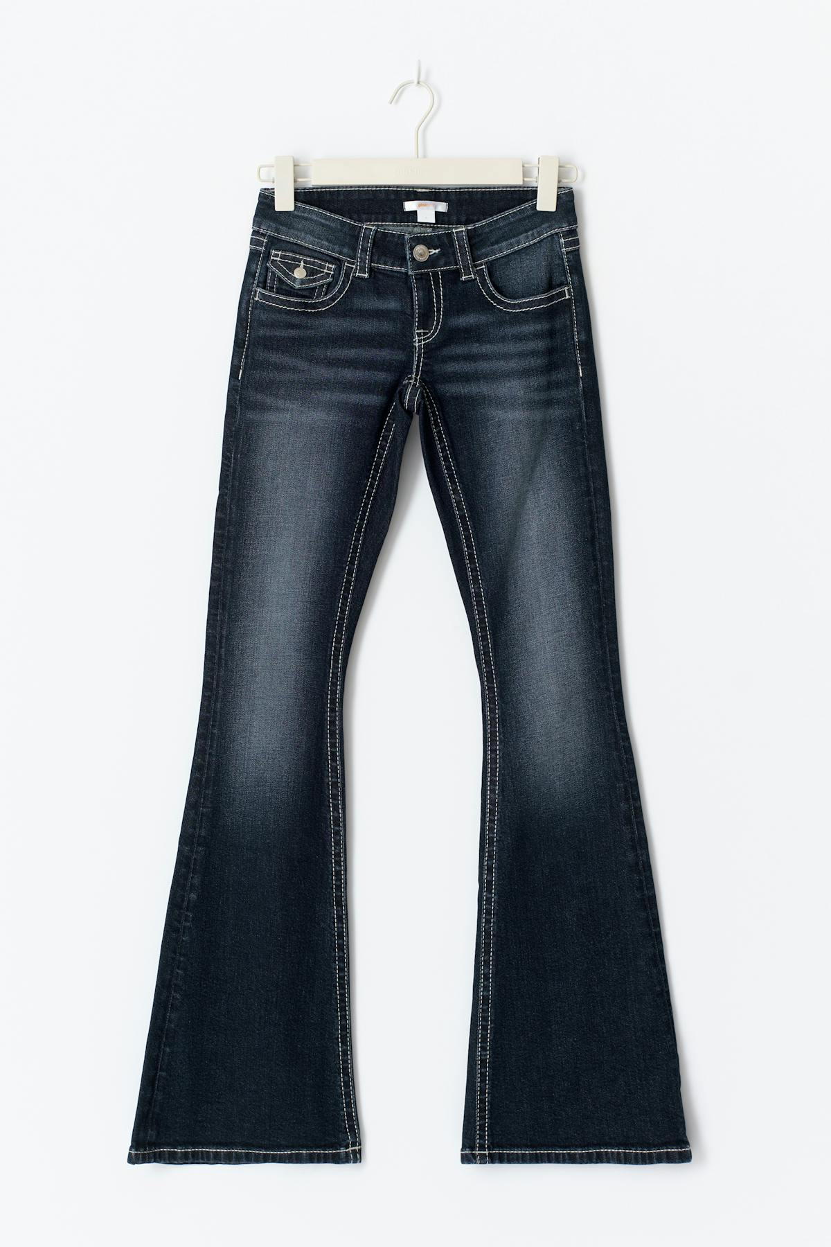 Embroidery jeans - Bleu foncé