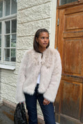 Y faux fur jacket - Beige