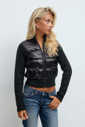 14+ rib puffer jacket - Noir