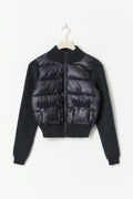 14+ rib puffer jacket - Bleu marine