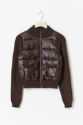 14+ rib puffer jacket - Marron