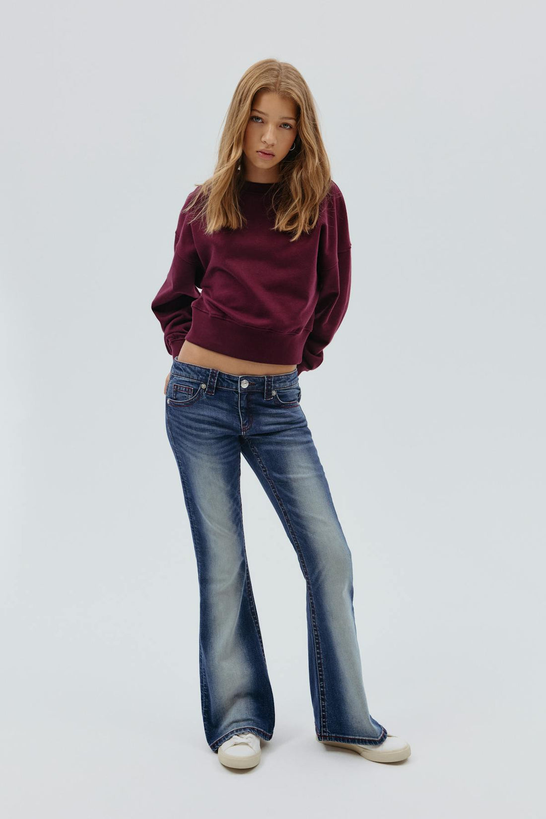 Low rise flare jeans tall - Vintage blue