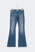 14+ low rise flare jeans tall - Blanc