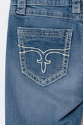 14+ low rise flare jeans tall - Bleu