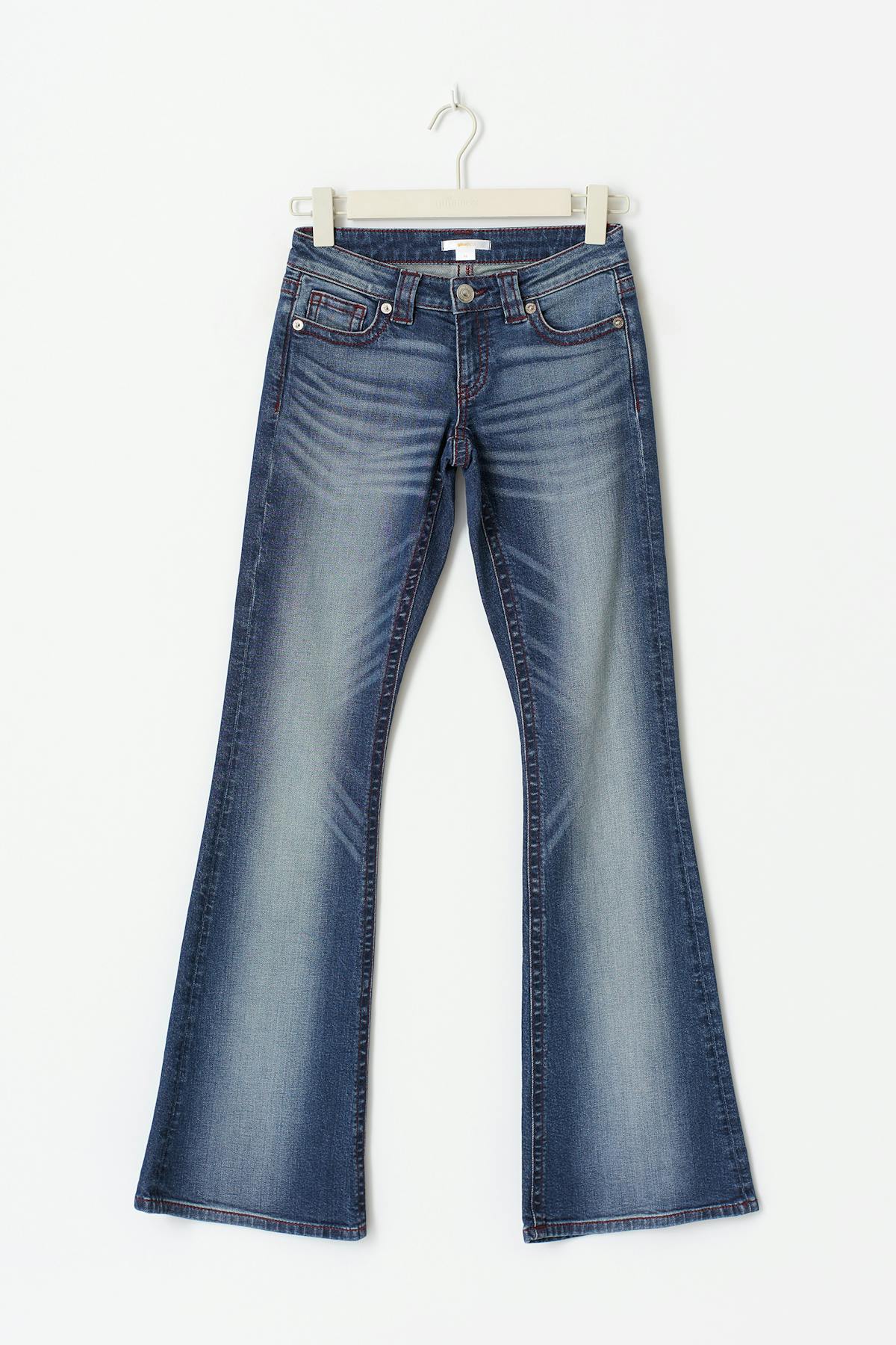 14+ low rise flare jeans tall - Vintage blue