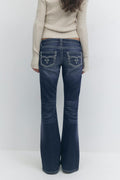 14+ low rise flare jeans tall - Bleu foncé