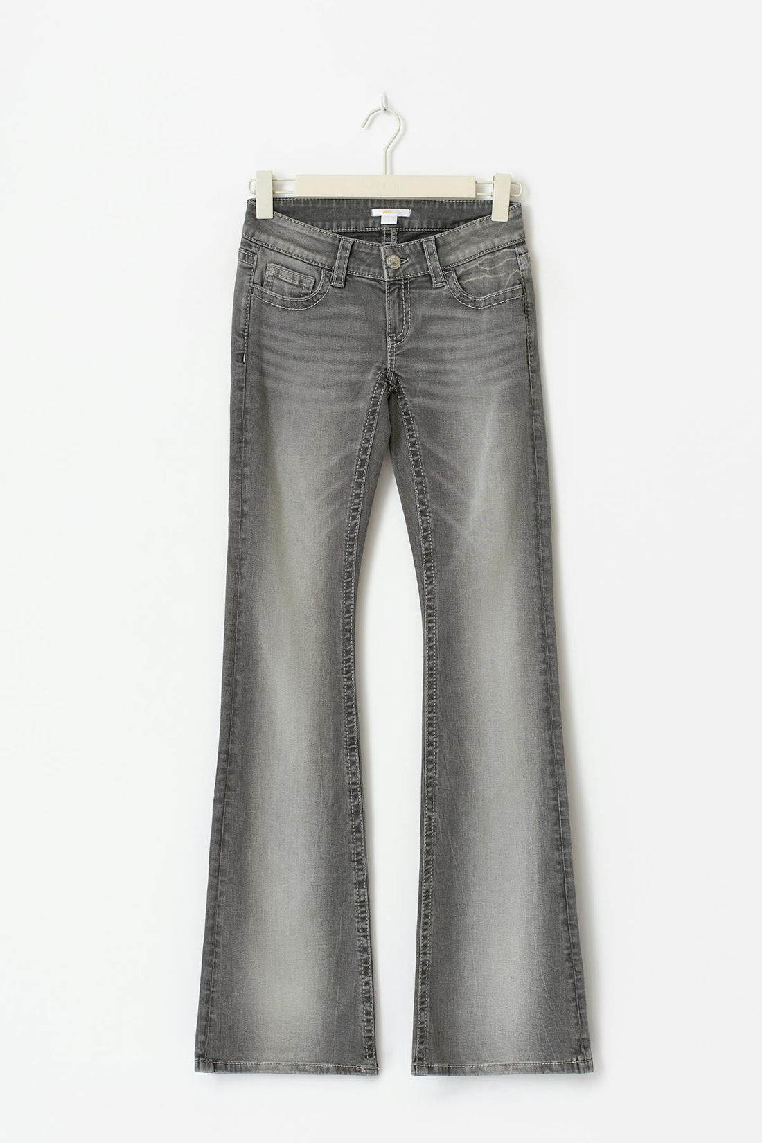 Decorated flare tall jeans - Gris clair