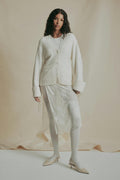 Merino wool knitted cardigan - Noir