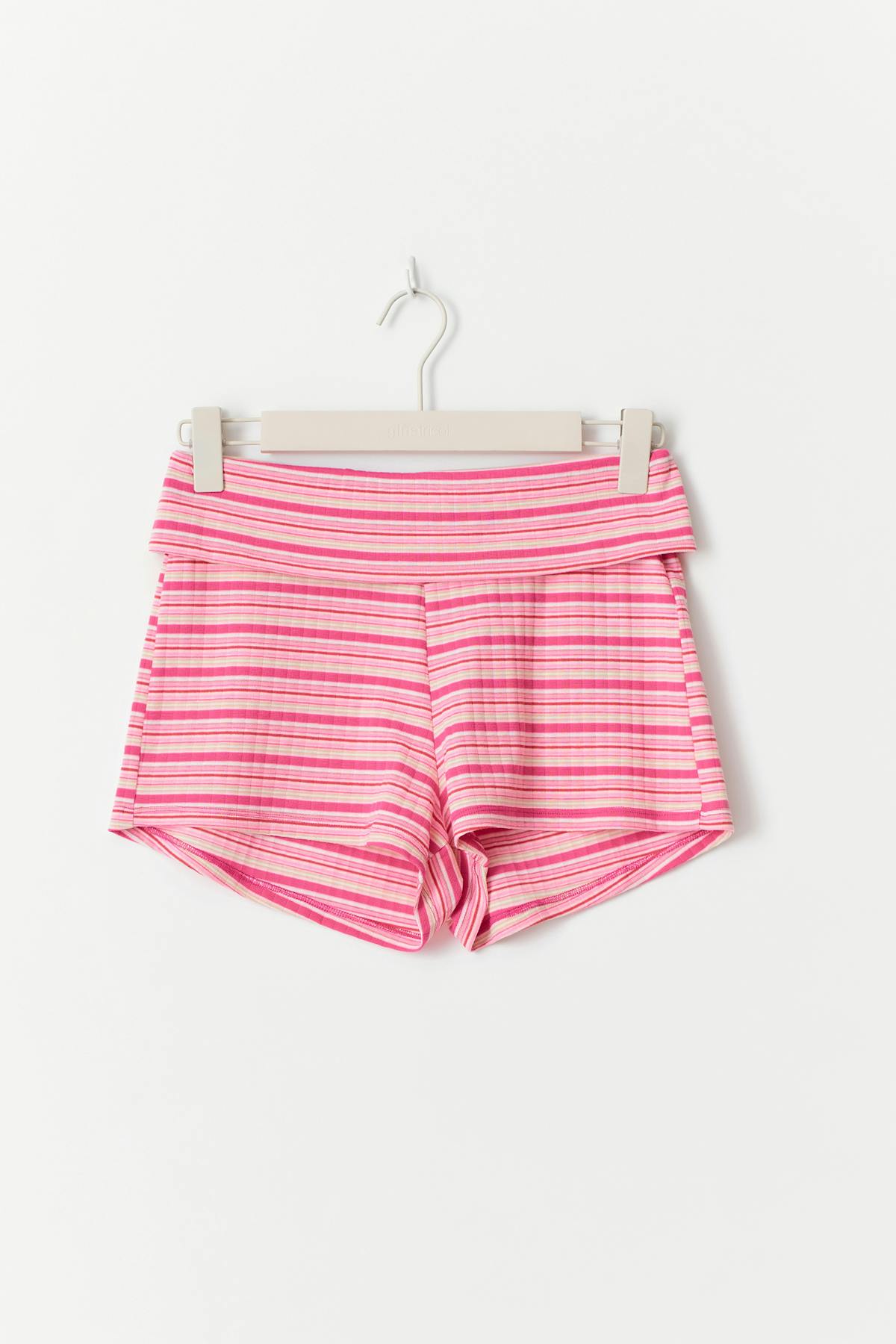 Soft folded shorts - Multi pink