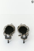 Strappy slingbacks - Snake