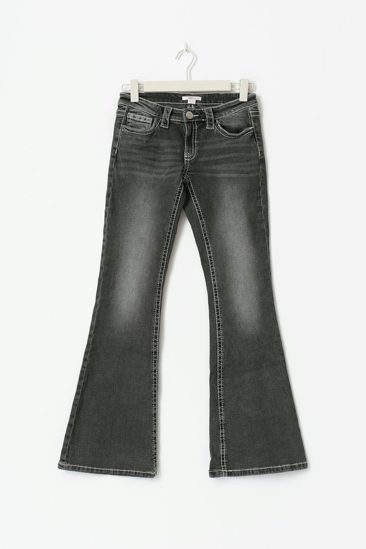 14+ for real low tall jeans - Noir