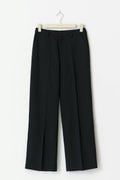 Mid waist straight trousers - Navy pinstripe
