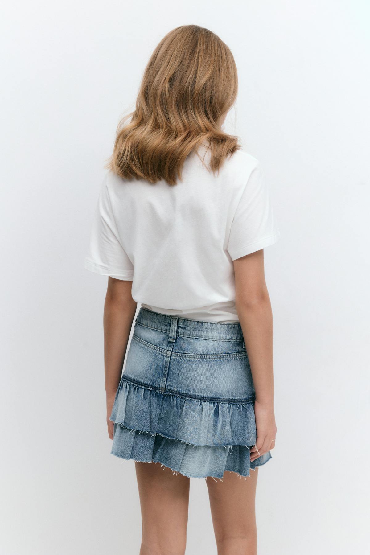 Y ruched tee - Blanc