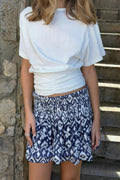 Y ruched tee - Blanc
