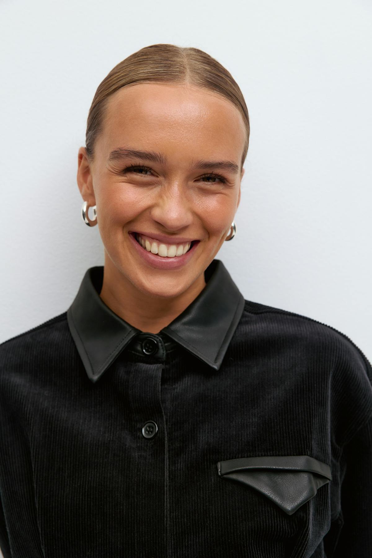 Corduroy shirt - Noir