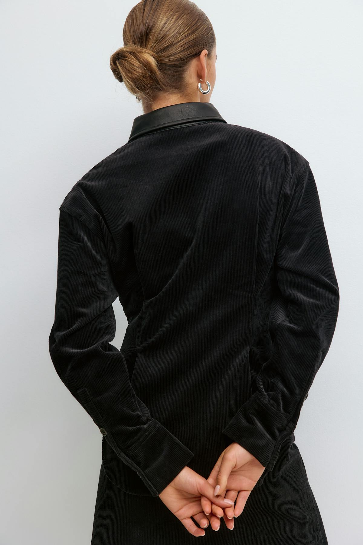 Corduroy shirt - Noir