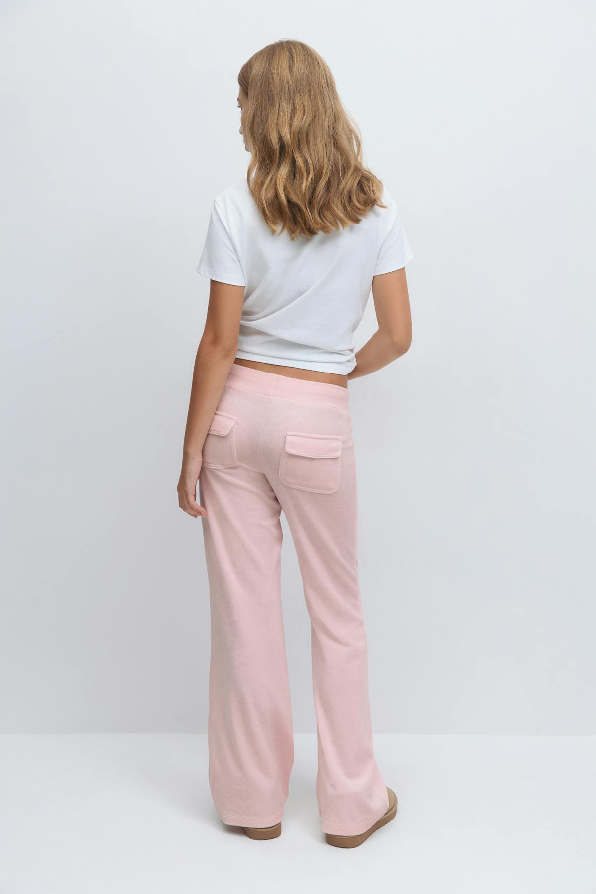 Y velour trousers - Bleu marine