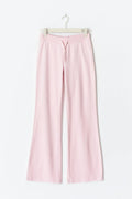 Y velour trousers - Rose clair