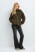 Y pile zip jacket - Vert