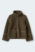 Y pile zip jacket - Vert