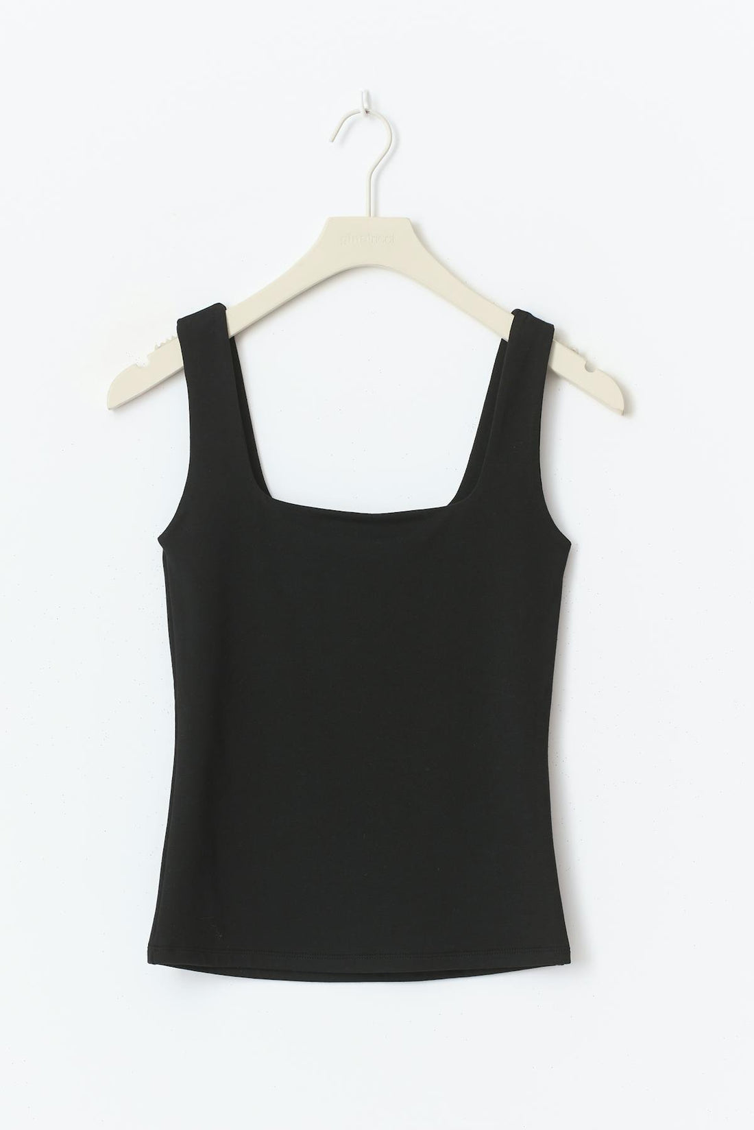 Square neck top - Noir
