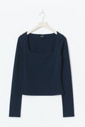 Square neck top - Vanilla custard