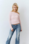 One shoulder top - Ballet slipper