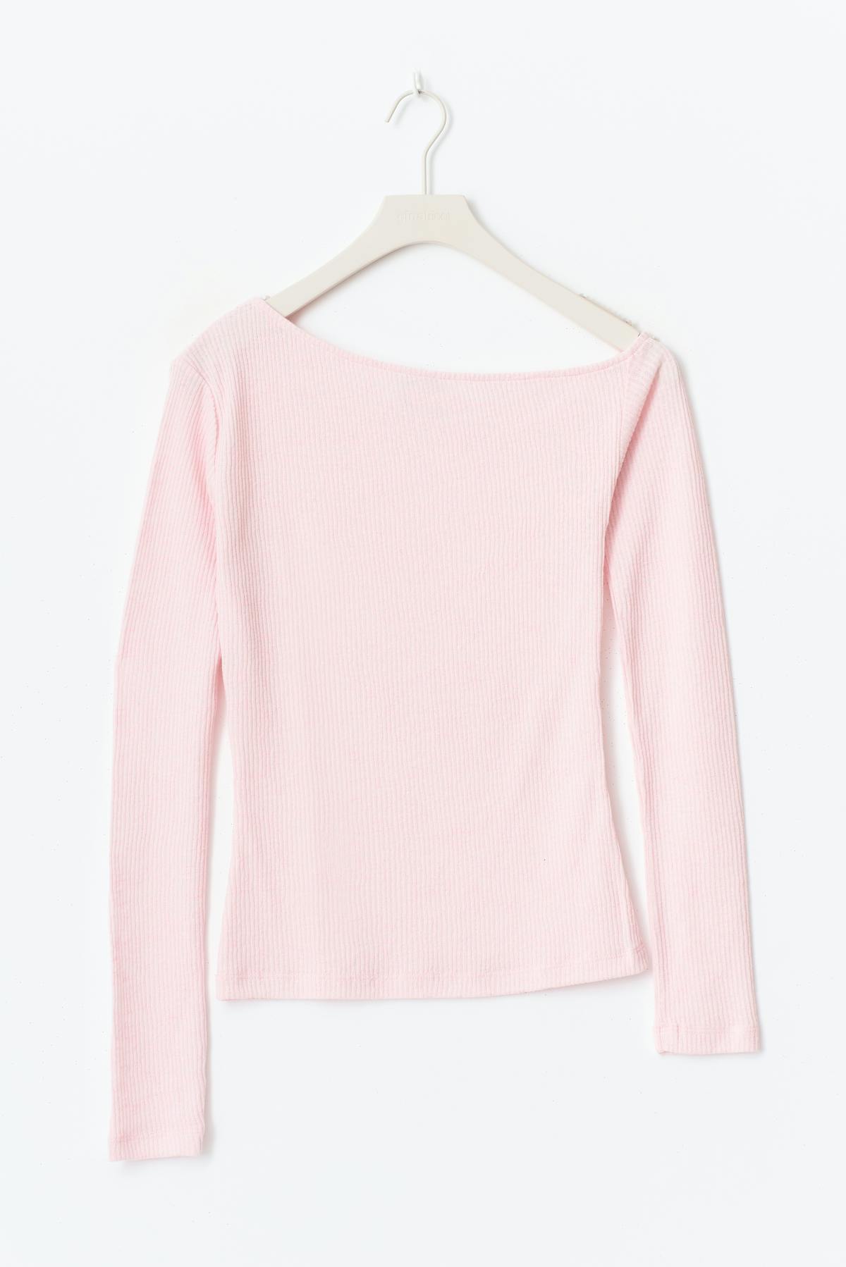 One shoulder top - Ballet slipper