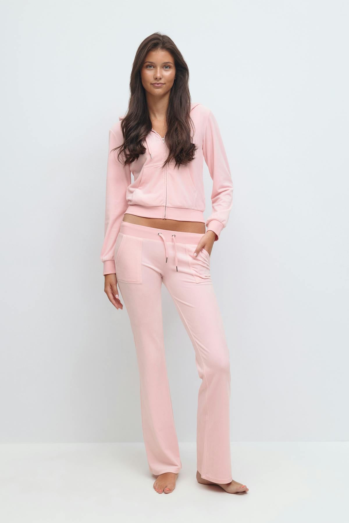14+ velour trousers - Rose