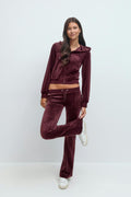 14+ velour trousers - Bordeaux