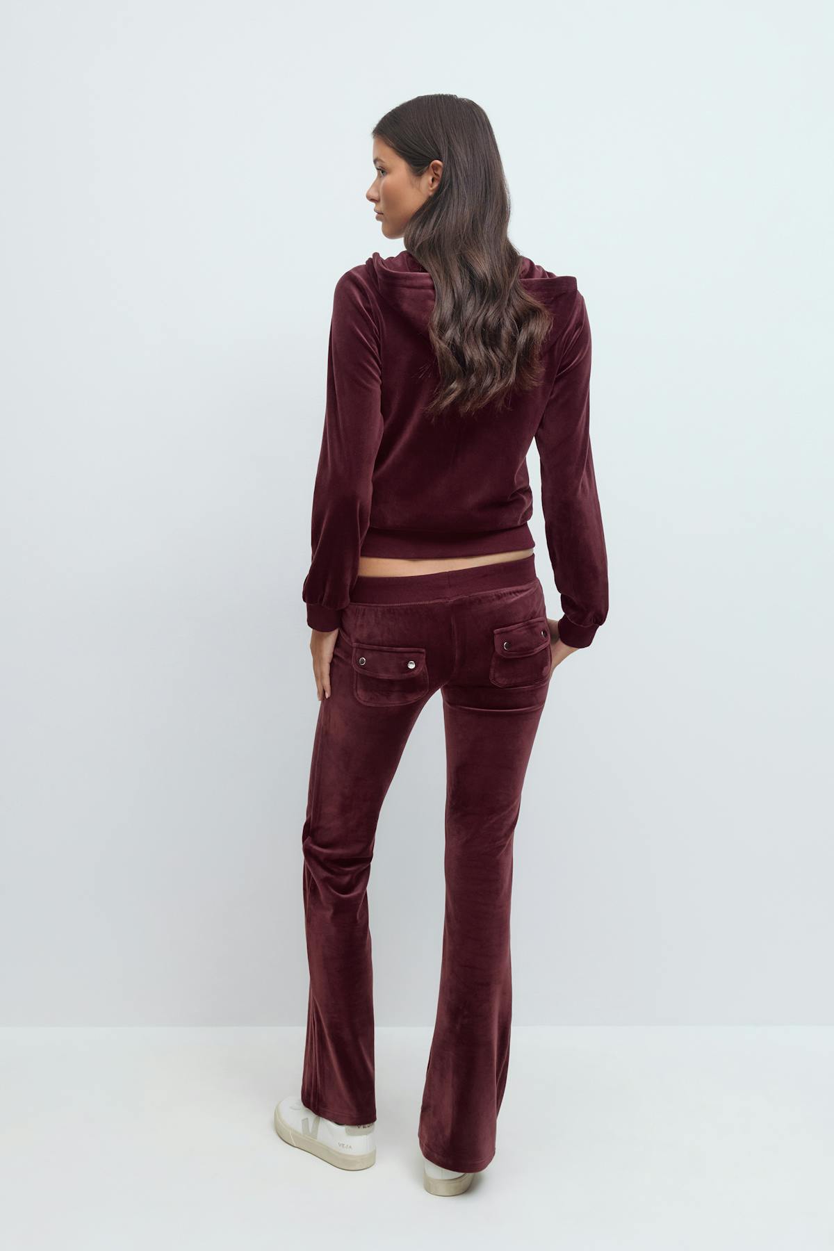 14+ velour trousers - Bordeaux