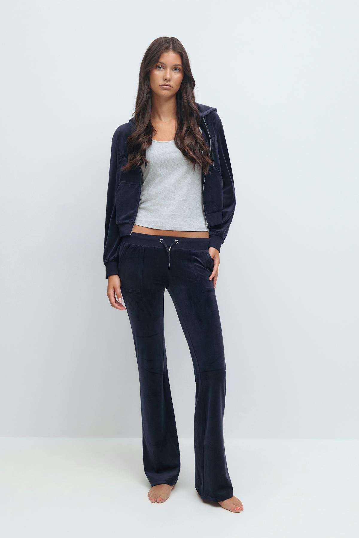 14+ velour trousers - Bleu