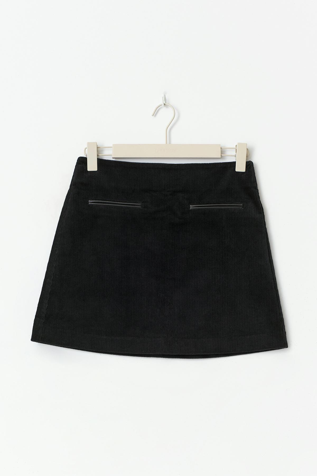 Corduroy skirt - Noir
