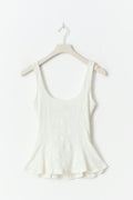 Jacquard singlet - Blanc cassé