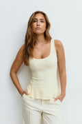Jacquard singlet - Lemon icing