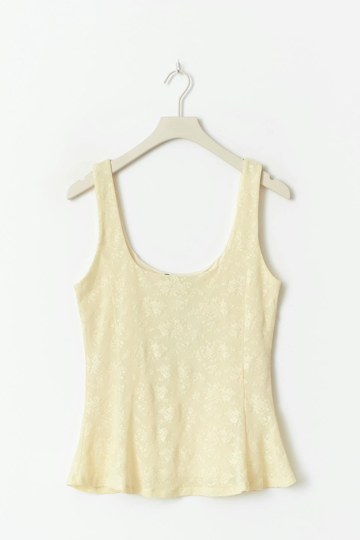 Jacquard singlet - Lemon icing