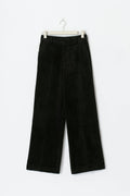 Corduroy high waist trousers - Noir