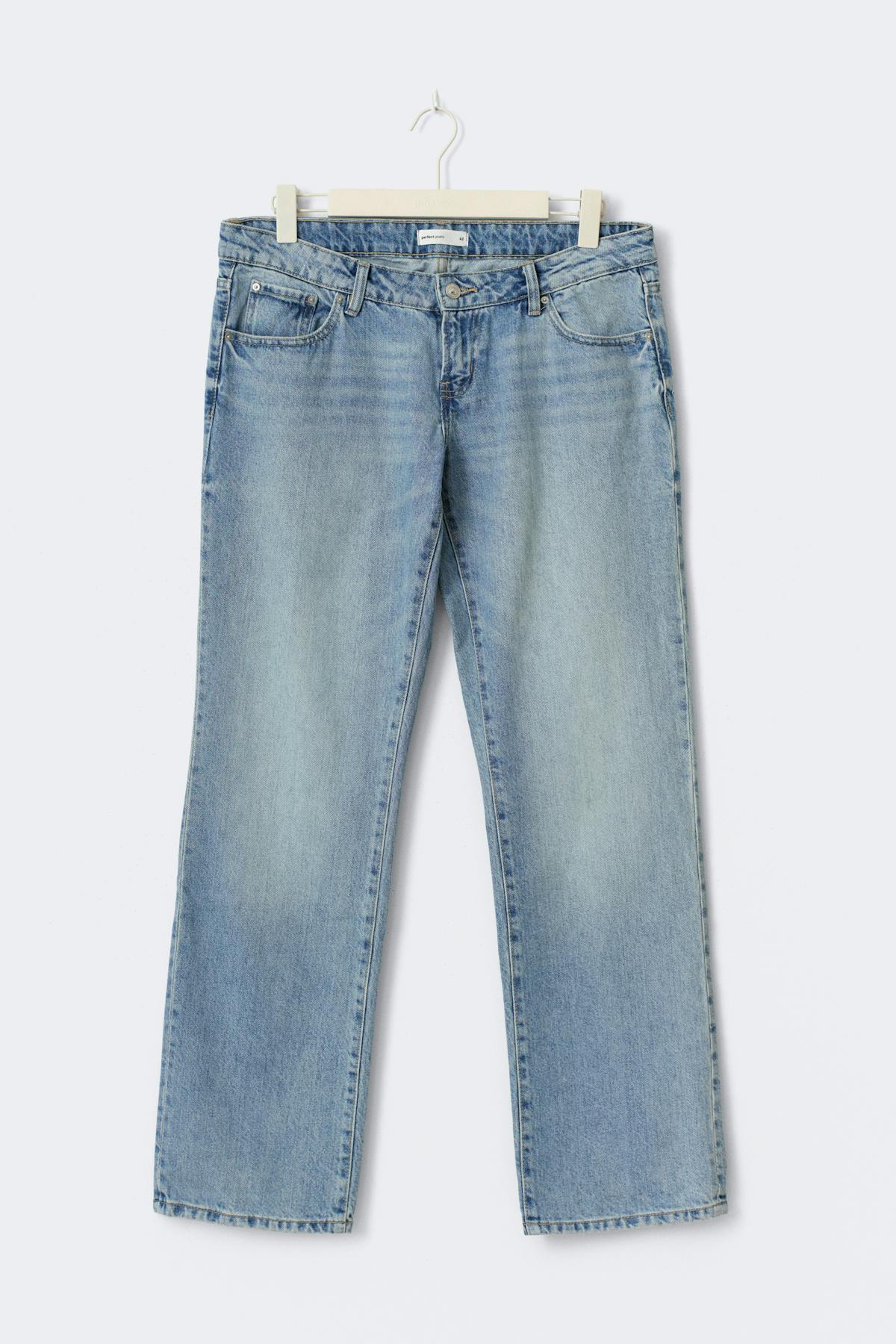 Scandi low tall jeans - Lt vintage blue