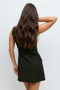 Tailored dress - Black stripe