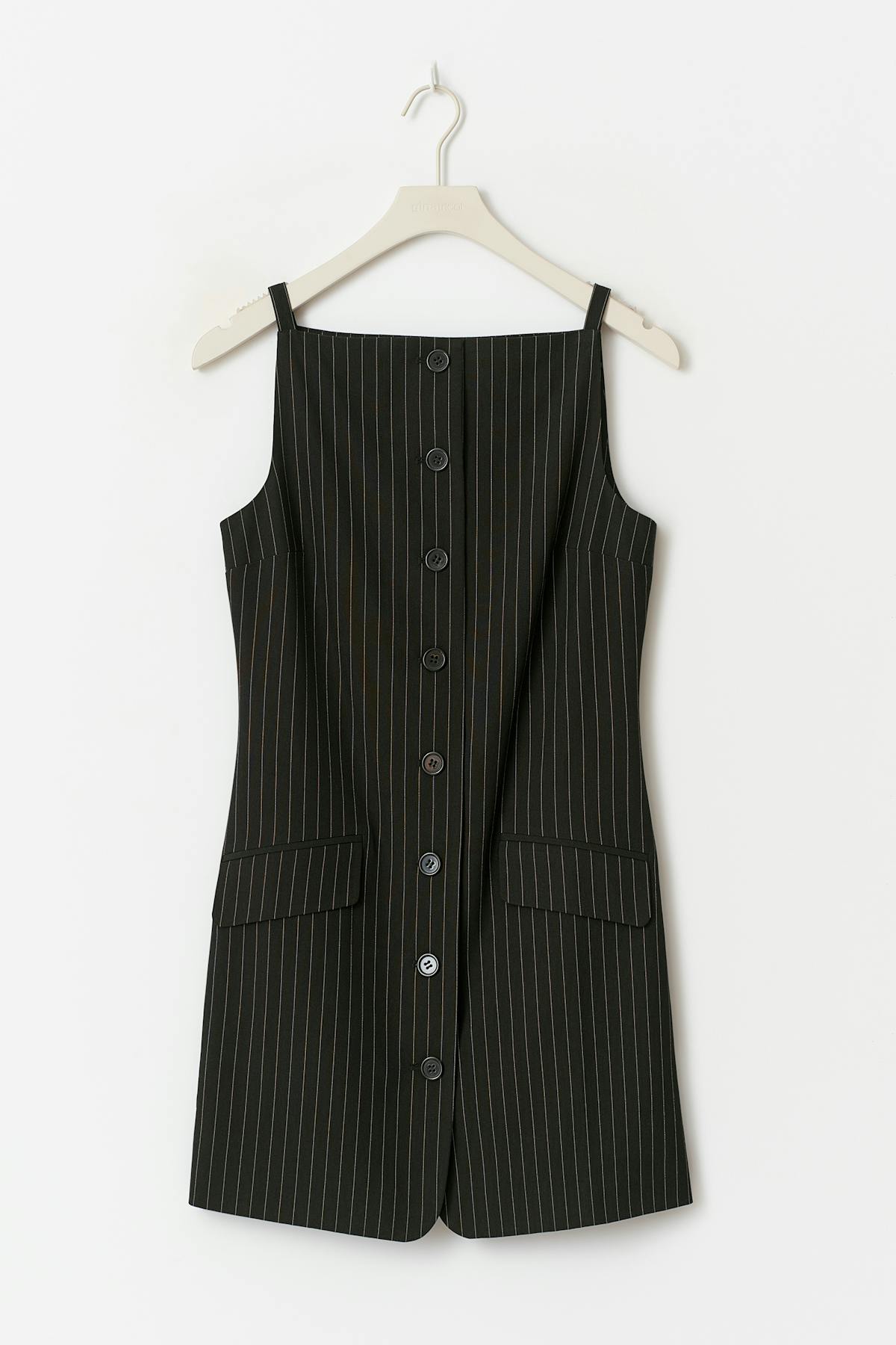 Tailored dress - Black stripe