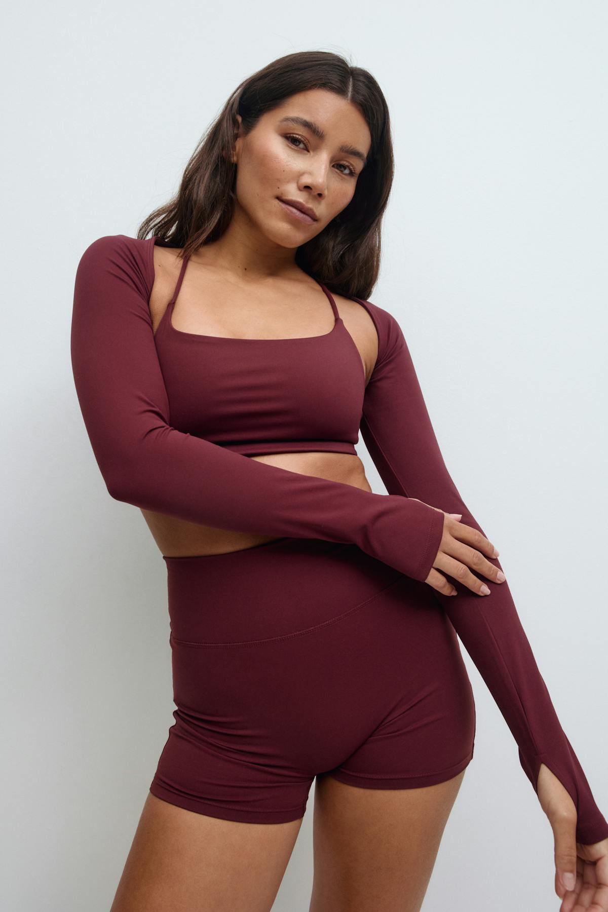Soft yoga bolero - Bordeaux