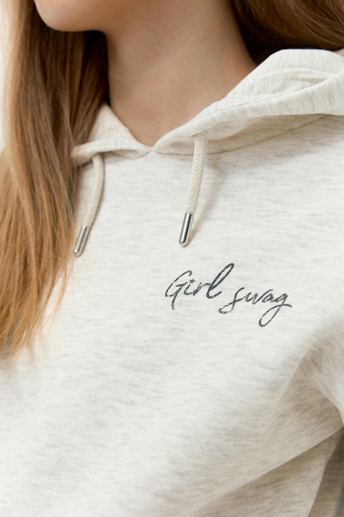 y basic hood - Grey mel/stripe