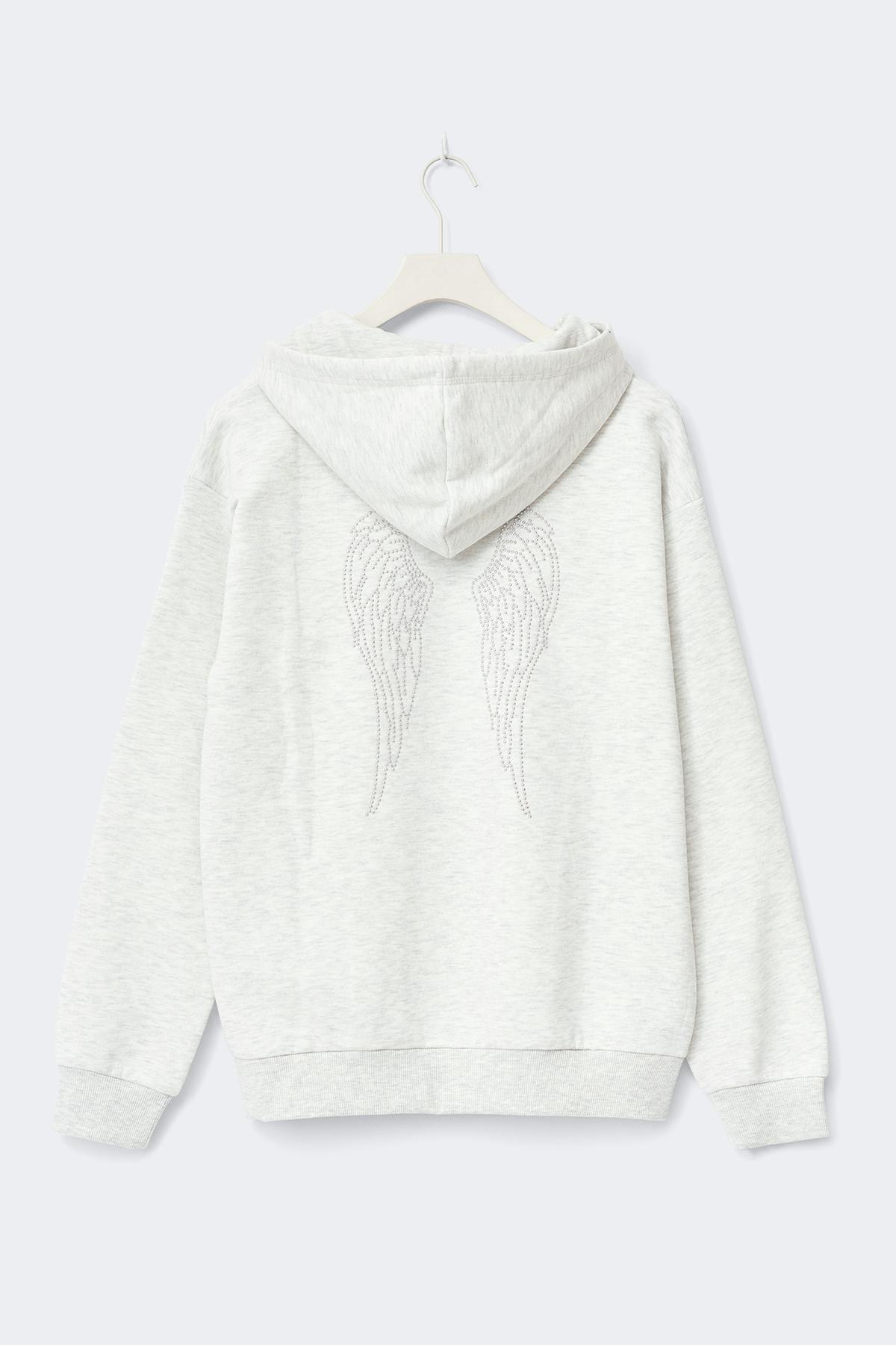 y basic hood - Grey melange