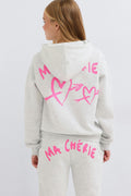 y basic hood - Lt grey melange